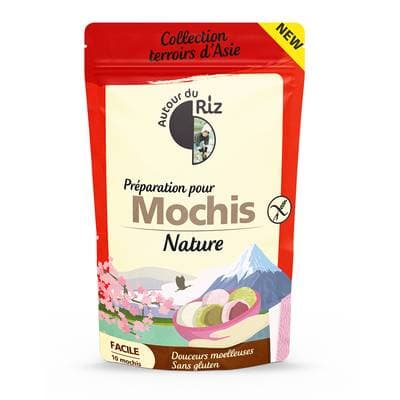Autour Du Riz Préparation pour mochi bio nature, 200g