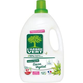 L'arbre Vert Lessive hypoallergénique au savon végétal, 3,015L