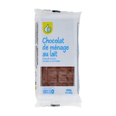 Pouce Tablette de chocolat au lait, 5x100g