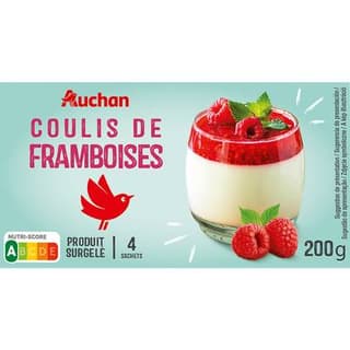 Auchan Coulis de framboise, 200g
