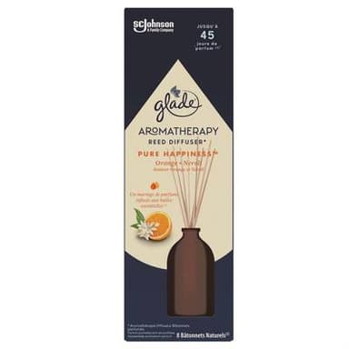 Glade Désodorisant Bâtonnets Orange et Néroli Pure Happiness Aromatherapy, 80ml