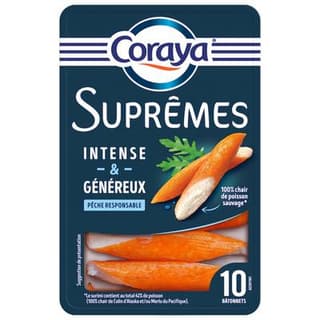 Coraya Surimi Suprêmes, 10 batonnets - 156g