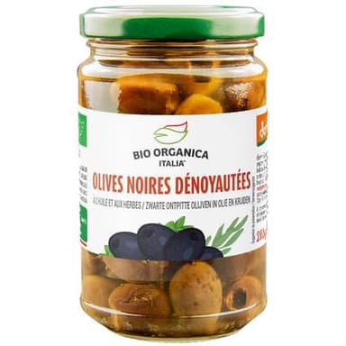Bio Organica Italia Olives noires dénoyautées bio Demeter, 280g
