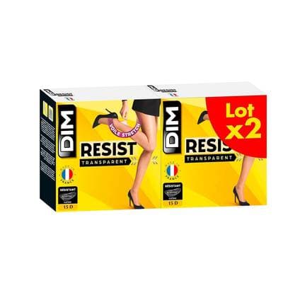 Dim Collants transparents cube 15D, Taille 2 2 paires