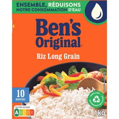Ben's Original Riz Long grain 10 minutes Vrac, 1kg