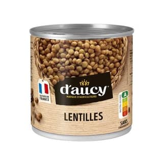 D'aucy Lentilles préparées en conserve, 265g