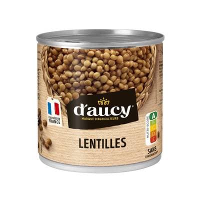 D'aucy Lentilles préparées en conserve, 265g