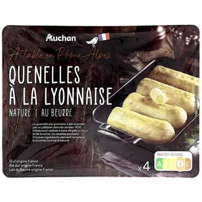 Auchan Terroir Quenelle à la lyonnaise nature, 4 pièces - 320g