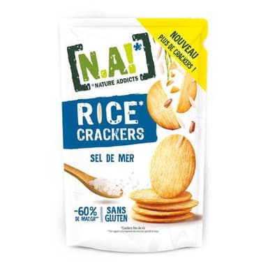 N.A! Nature Addicts Crackers riz sel de mer, 85g
