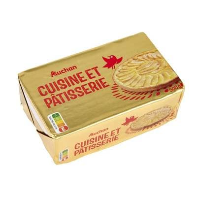 Auchan Margarine cuisine et pâtisserie, 500g