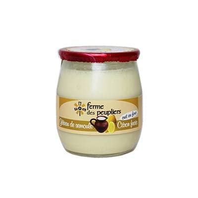 La Ferme Des Peupliers Gâteau de semoule de riz sur lit de Citron frais, 125g