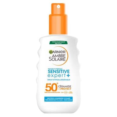 Ambre Solaire Protection Solaire Hypoallergénique SPF50+, 150ml