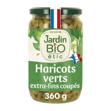 Jardin Bio Etic Haricots verts Extra Fins Coupés Bio, 360g