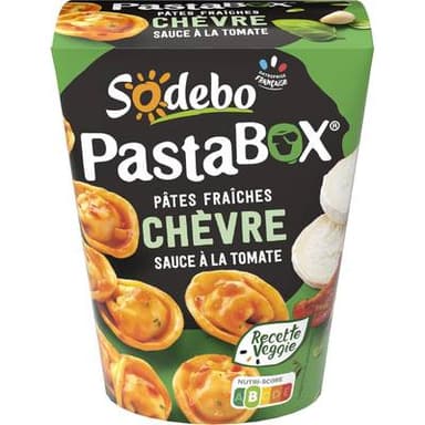 Sodebo Pasta Box Chèvre Sauce Tomate, 280g