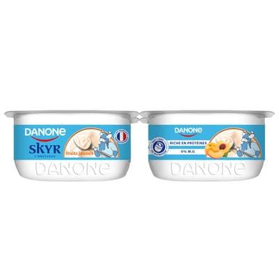 Danone Skyr fruits jaunes 0%mg, 4x100g