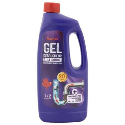 Auchan Gel déboucheur WC, 1L