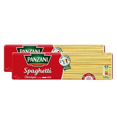 Panzani Pâtes Spaghetti, Lot de 2x500g