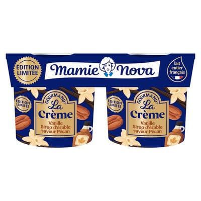 Mamie Nova Crème vanille, sirop d'érable, saveur pécan, 2x150g