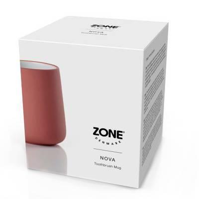 5722000332954 - Zone Denmark - Gobelet pour brosse à dents Nova Peach Red