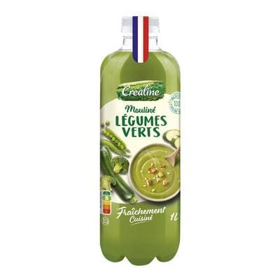 Créaline Soupe Moulinée aux Légumes Verts, 1l