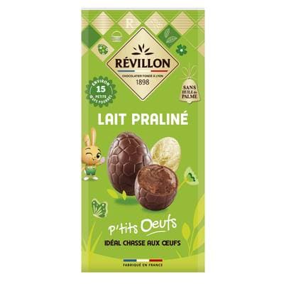 Revillon Petits Oeufs au Chocolat au Lait Praliné, 120g