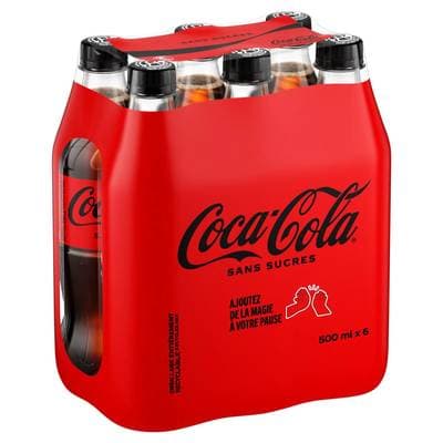 Coca-Cola Coca sans sucre, 6x50cl