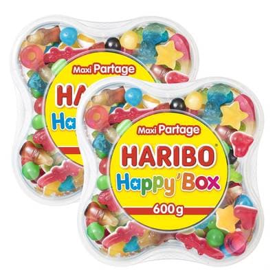 Haribo Happy Box, Lot de 2x600g