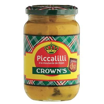 Crown Sauce Piccalilli à la moutarde de Dijon, 350g