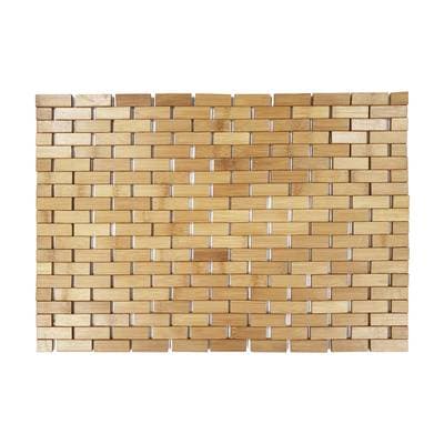 Arvix Caillebotis avec patines antidérapantes bambou, 45 x 75 cm