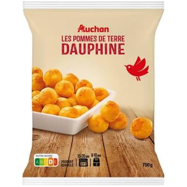 Auchan Pommes de terre dauphine, 750g