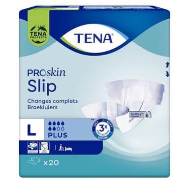 Tena Changes complets incontinence Large T50 à T62, 20 culottes