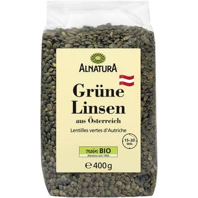 Alnatura Lentilles vertes bio, 400g