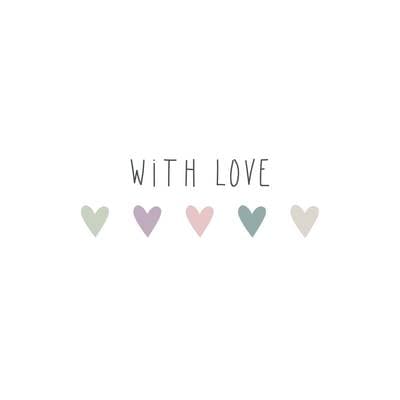 Paperproducts Design Serviette en papier With Love, 20 serviettes  de 33 x 33 cm