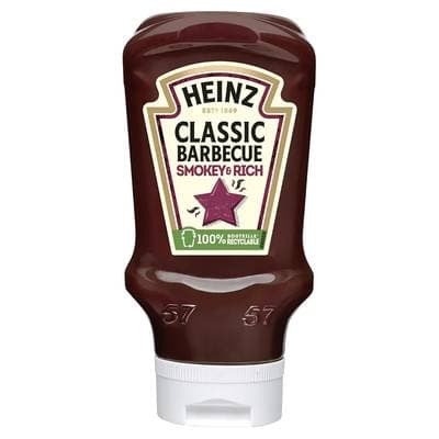 Heinz Sauce Barbecue en flacon souple Squeeze Top Down, 260g