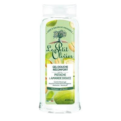 Le petit Olivier Gel Douche Réconfort Hydratant Ph Neutre Pistache & Amande Douce, 400ml
