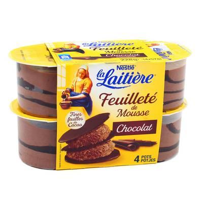 La laitière - Feuilleté mousse chocolat