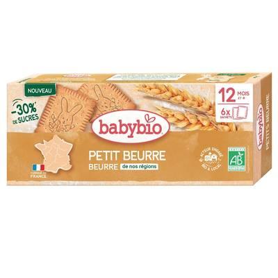 Babybio - Biscuits petits beurre réduit en sucres bio bébé dès 12 mois