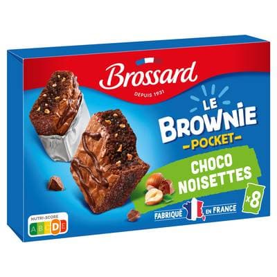 Brossard Mini Brownies au Chocolat Noisettes, 240g