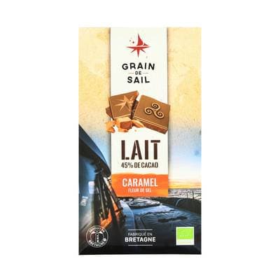 Grain de Sail Chocolat Lait Caramel Bio, 100g