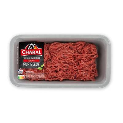Charal Haché vrac pur boeuf 15% mg, 500g