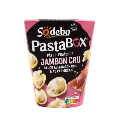 Sodebo Pastabox Tortelini Jambon Sauce Parmesan, 280g