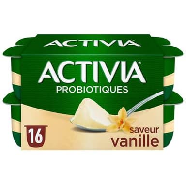 Activia Yaourt saveur vanille bifidus, 16x125g