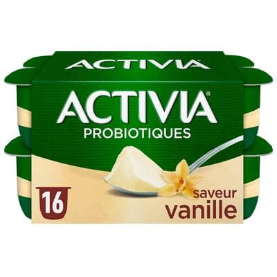 Activia Yaourt saveur vanille bifidus, 16x125g