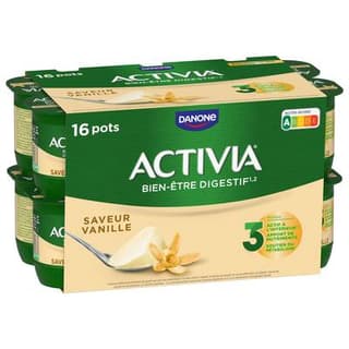Activia Yaourt saveur vanille bifidus, 16x125g