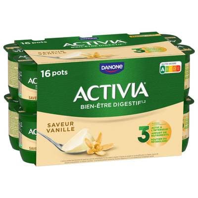 Activia Yaourt saveur vanille bifidus, 16x125g