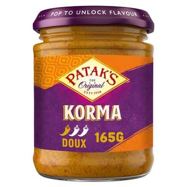 Patak's Original Pâte de Curry Korma, 165g