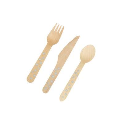 Homea Couvert bois, 6 set de couverts