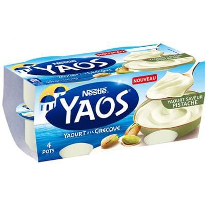 Yaos Yaourt à la Grecque saveur pistache, 4x125g