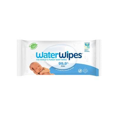 Waterwipes Lingettes nettoyantes à l'eau pour bébé, 48 lingettes
