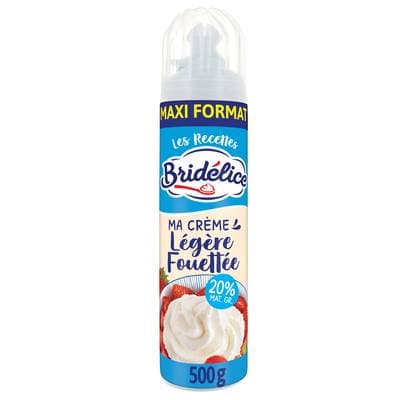 Bridélice Crème Légère Fouetée saveur Vanille, 500g